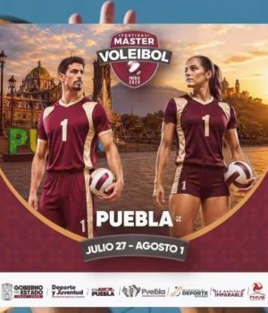 Puebla capital será sede del Festival Máster de Voleibol
