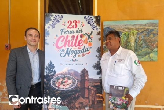 Calpan prevé derrama de 50 millones de pesos durante la Feria del Chile en Nogada 2026