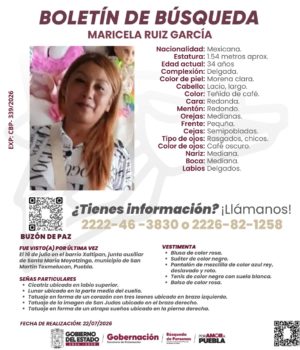 Habitantes de Moyotzingo bloquean la México-Puebla para exigir la localización de Maricela Ruiz García