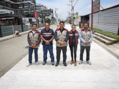 Supervisa Omar Muñoz avances de la pavimentación de la calle Tlaxcala