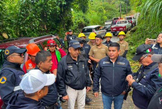Gobierno del Estado refuerza búsqueda de cuatro personas desaparecidas en gruta de Cuetzalan