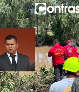 Localizan sin vida a subdirector de la Policía de Ocoyucan arrastrado por la corriente del Río Atoyac