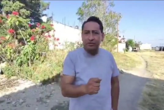 Josué Martínez fue amenazado por autoridades auxiliares de San Lucas Atoyatenco