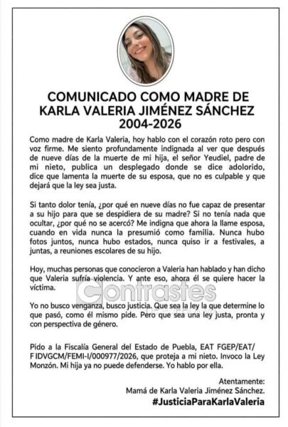 Mamá de Karla Valeria