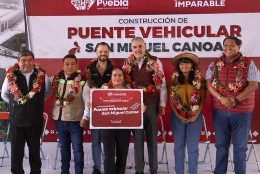 Arranca Gobierno de Pepe Chedraui construcción del Puente Vehicular de San Miguel Canoa