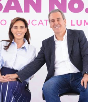 Colocan MariElise Budib y Pepe Chedraui primera piedra de LUMINA