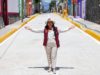 Tonantzin Fernández entrega rehabilitación de la calle 10 Oriente en San Pedro Cholula