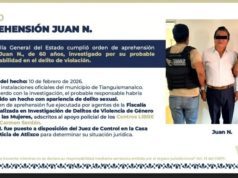 Alcalde de Tianguismanalco fue detenido por presunto abuso sexual contra trabajadora del ayuntamiento