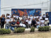 Plasman estudiantes BUAP su talento y creatividad en mural de la preparatoria de Tepeaca