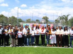 Atlixco invierte en infraestructura deportiva; Ariadna Ayala entrega multifeportivo