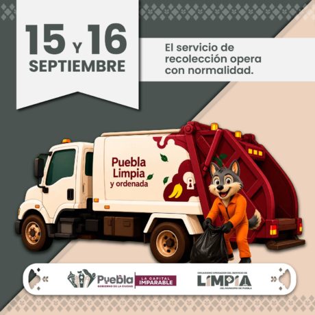Recolección de basura 15 y 16 de septiembre