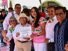 Encabeza Tonantzin Fernández el desfile del 16 de septiembre con más de 6 mil participantes