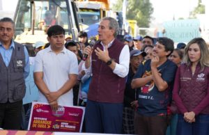 Impulsa Pepe Chedraui trabajos de rehabilitación vial en San Francisco Totimehuacan