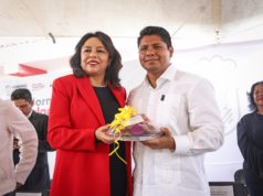Omar Muñoz firma convenio para rehabilitar Unidad Deportiva La Reserva