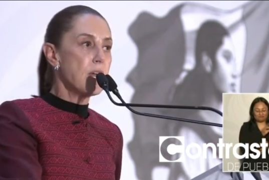 Justicia social con obras, pensiones y educación se hace en Puebla: Sheinbaum
