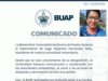BUAP y rectora Lilia Cedillo lamentan la muerte de Hugo Alejandro Hernández Tello