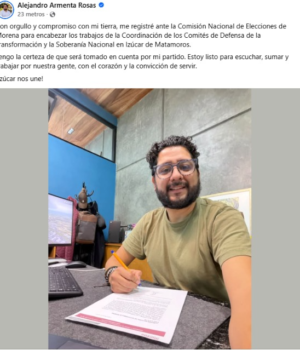 Sobrino del gobernador se registra en Morena por alcaldía Izúcar de Matamoros