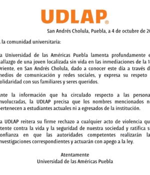 Udlap niega que María Fernanda sea estudiante de esta casa de estudios; feministas se manifestarán