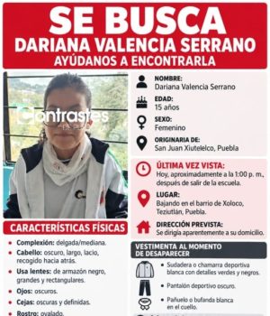 Localizan sin vida a Dariana Valencia, desaparecida en Xiutetelco