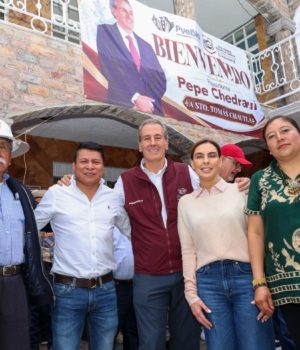 Favorece Pepe Chedraui a familias de San Francisco Totimehuacán con acciones de seguridad y obra pública