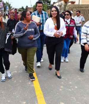 Prioriza Tonantzin Fernández obras con sentido social en San Pedro Cholula