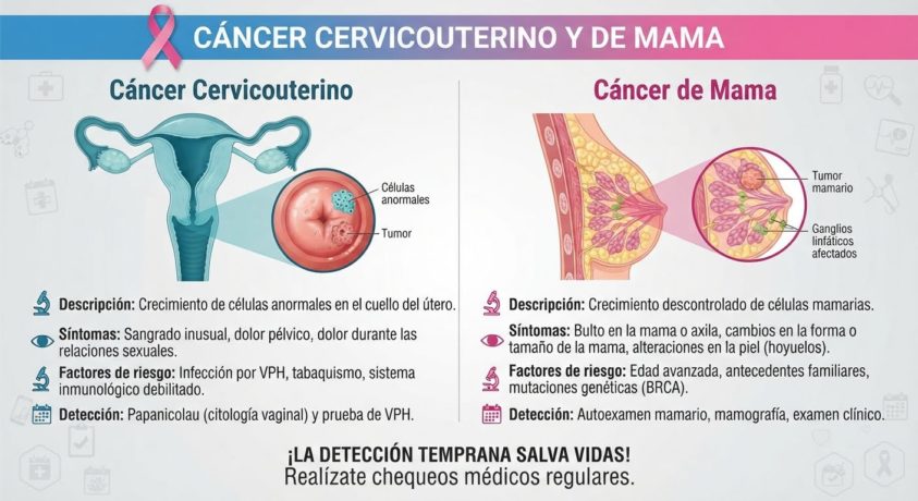Cáncer de mama y cervicouterino
