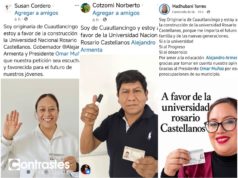 Promueven en redes apoyo a Universidad Rosario Castellanos en Cuautlancingo